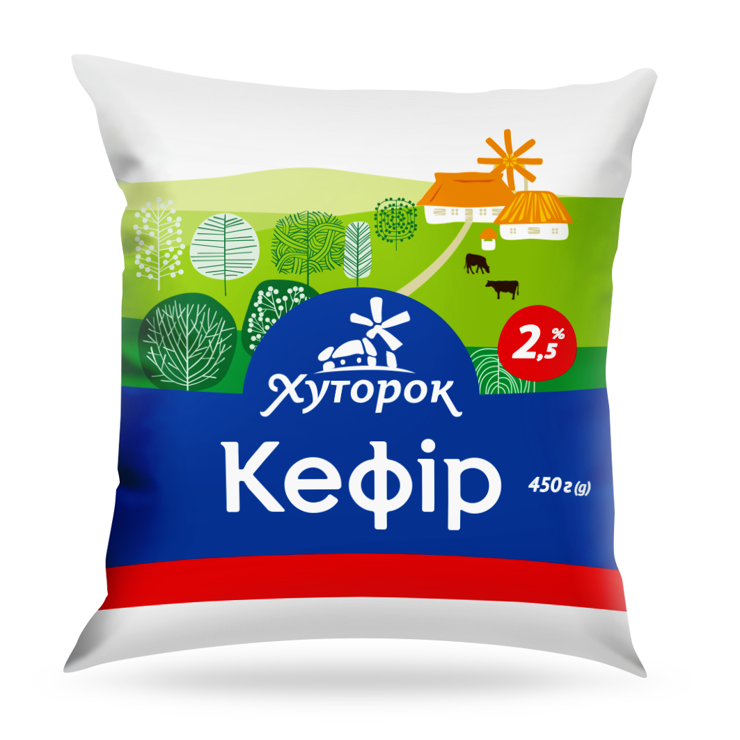 Кефір ХУТОРОК 2,5%, 450г